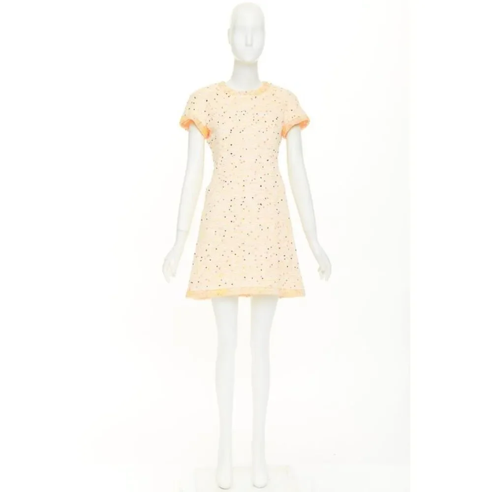 Chanel speckle tweed lace dress - Picture 9 of 9